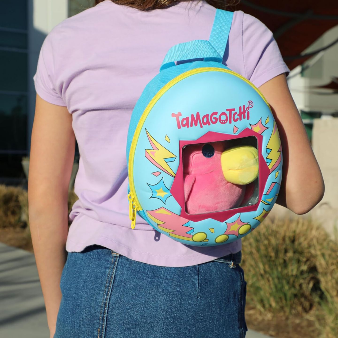 Детский рюкзак Bandai Tamagotchi Hashizotchi 4" Collectible Plush — фото 3