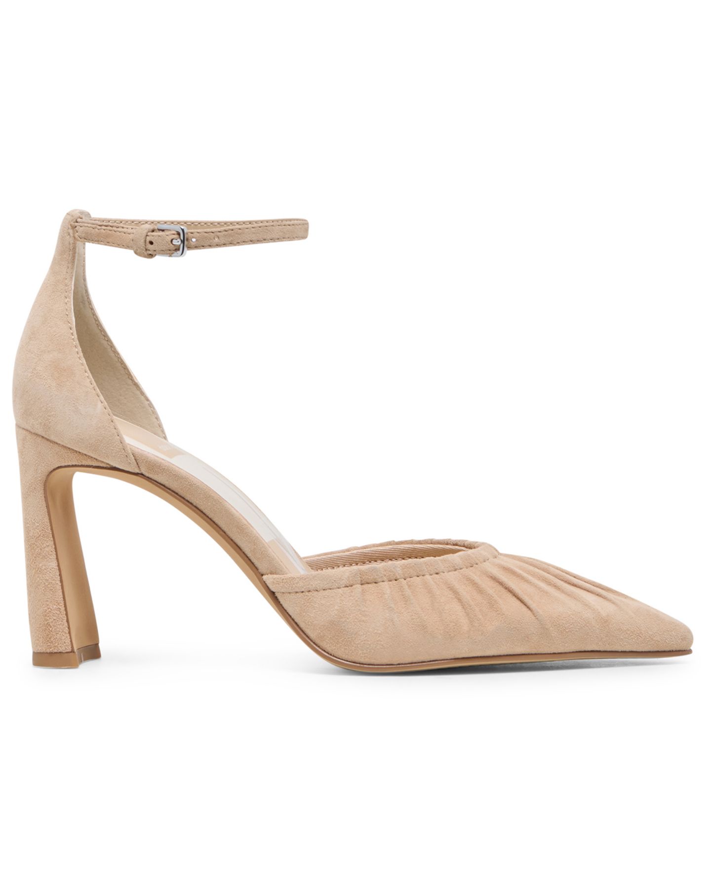 Женские туфли Dolce Vita Kylo Ruched Pointed Toe Pumps, цвет: Верблюжий замшевый — фото 2
