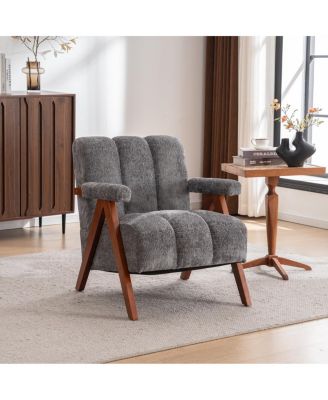 Cloud Accent Chair, Chenille Lounge Armchair