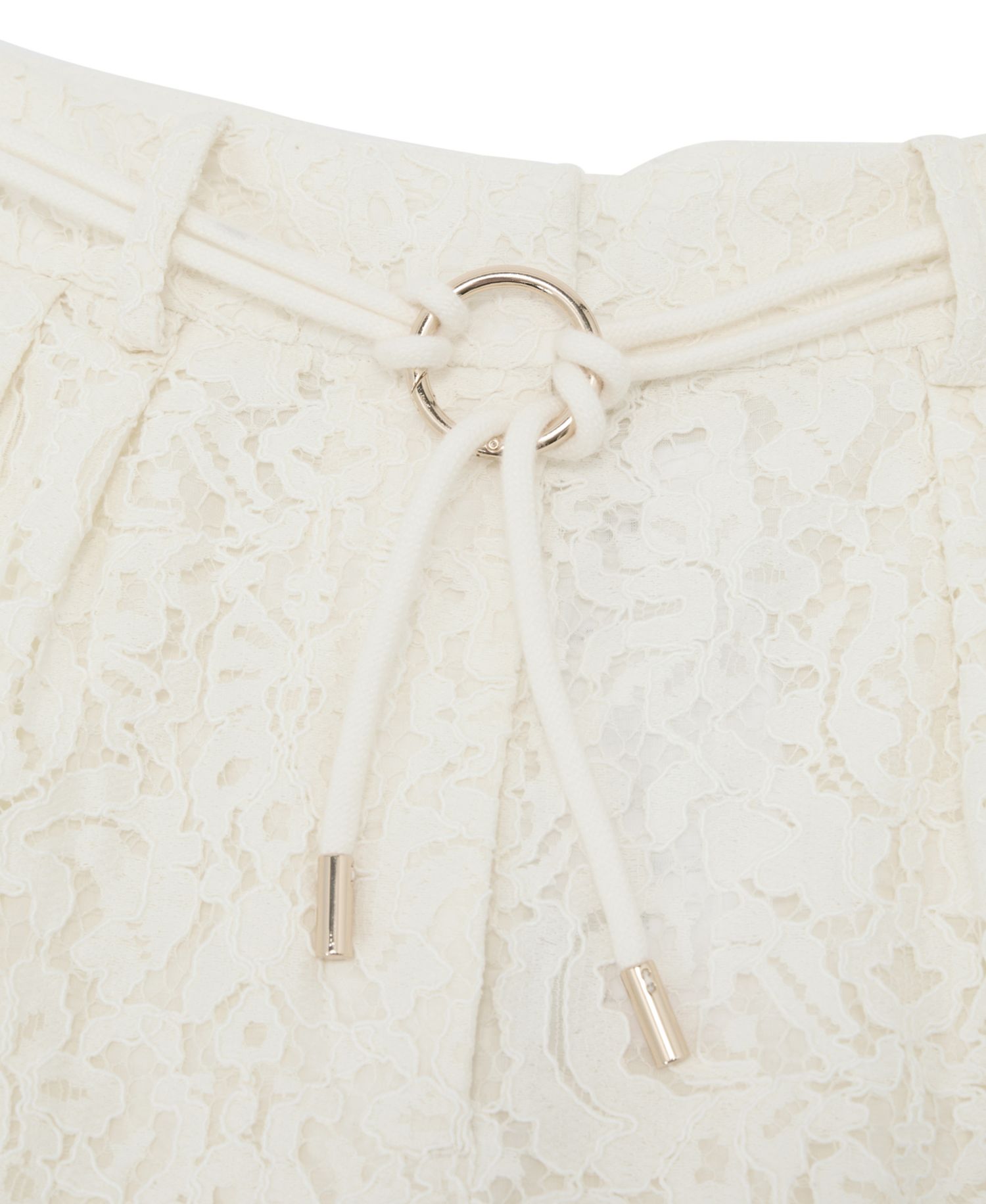 Women's Rope-Belt Lace Shorts