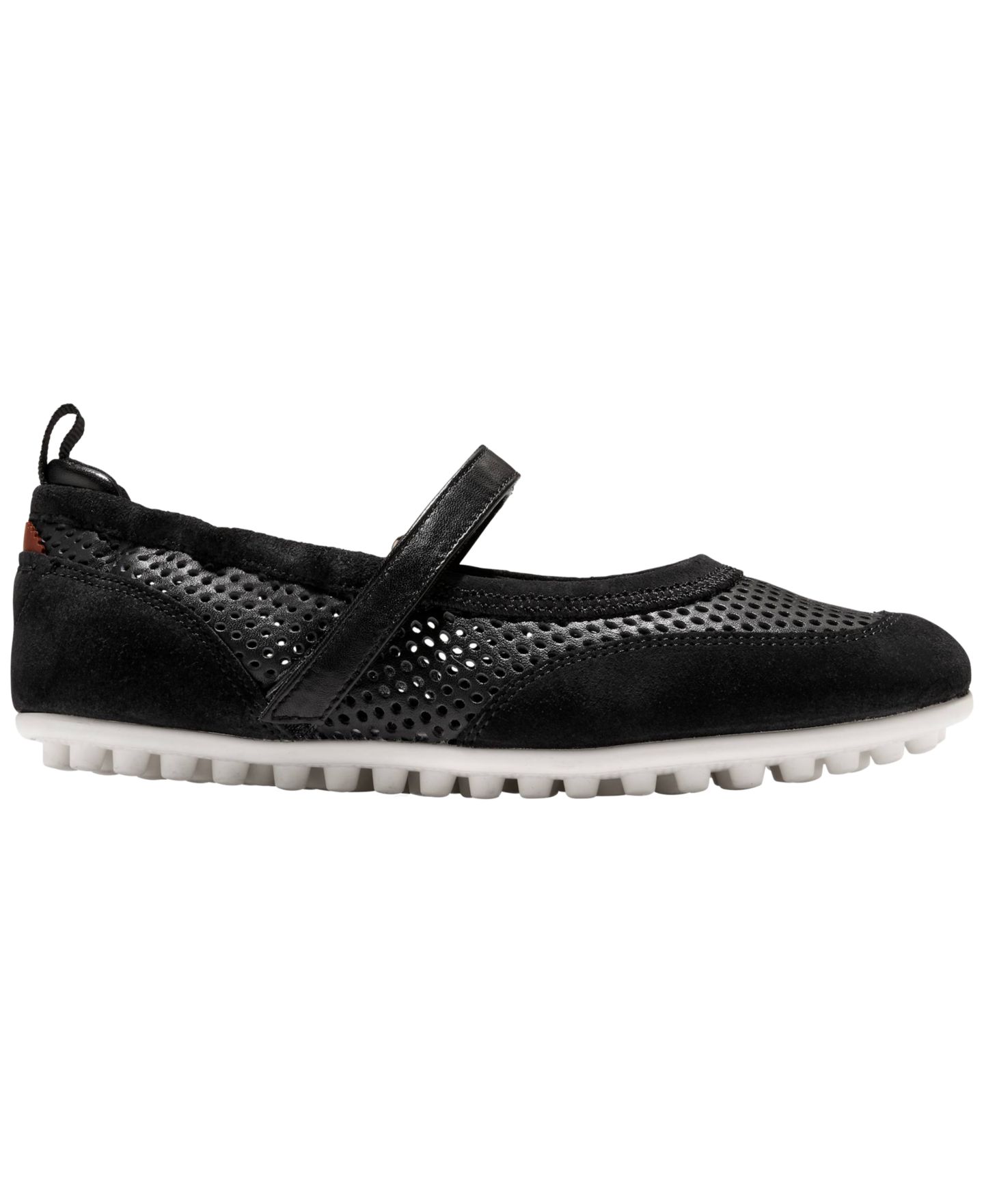 Женские балетки Мэри Джейн Cole Haan GrandPrø Travina, цвет: Чёрный замшевый / Кожаный — фото 2