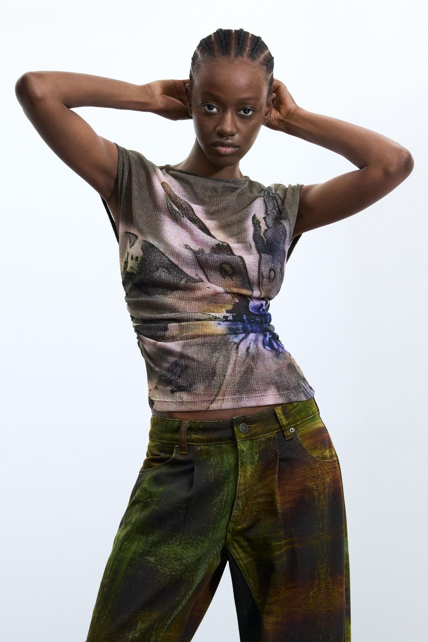 Women's Cargo pants 100% cotton m. c. lacroix