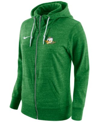 Nike - Women's Oregon Ducks Tailgate Gym Vintage Full-Zip Hoodie