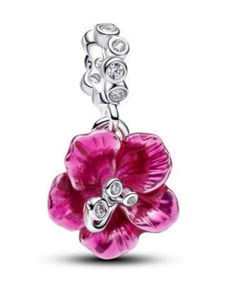 アクセサリー Hibiscus Dangle Charm Pandora Hibiscus Dangle Charm - Macy's