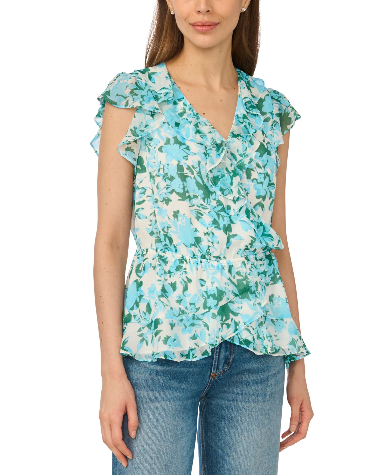 Women's Ruffle Wrap Top