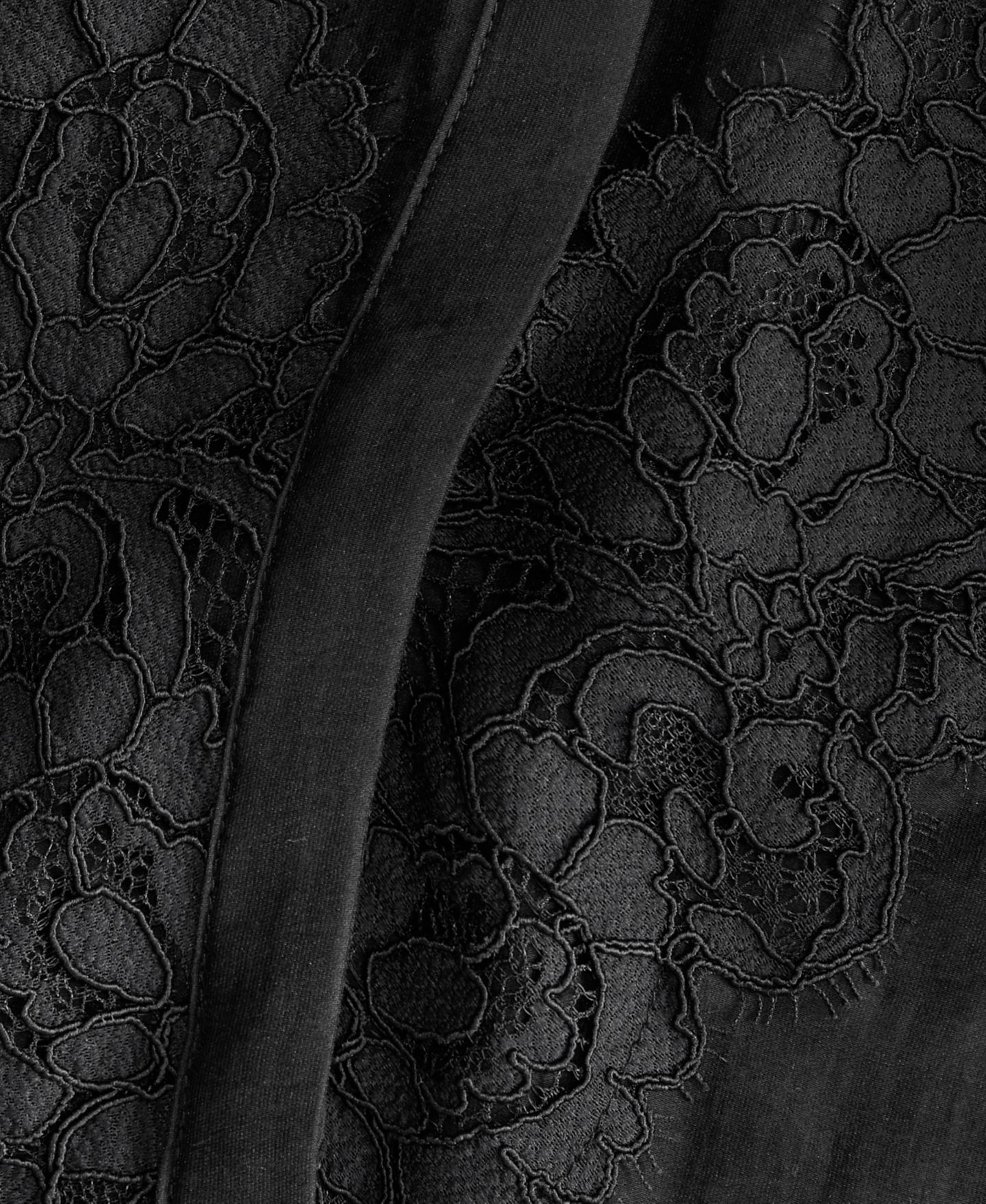 Женская блузка I.N.C. International Concepts Long Sleeve Lace-Trim Blouse, цвет: Глубокий чёрный — фото 5