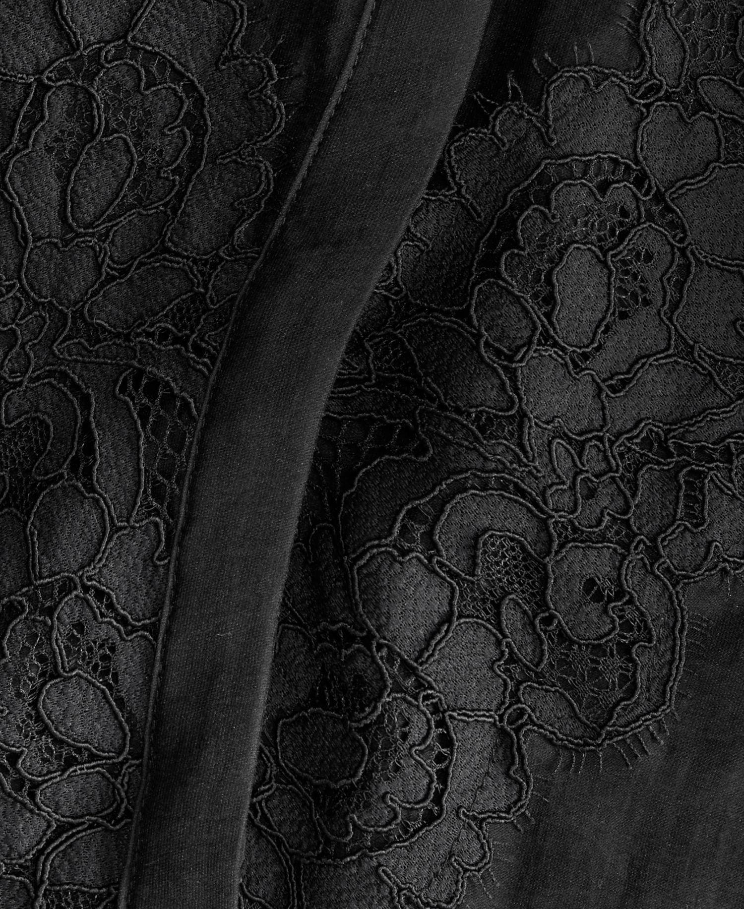 Women's Long Sleeve Lace-Trim Blouse