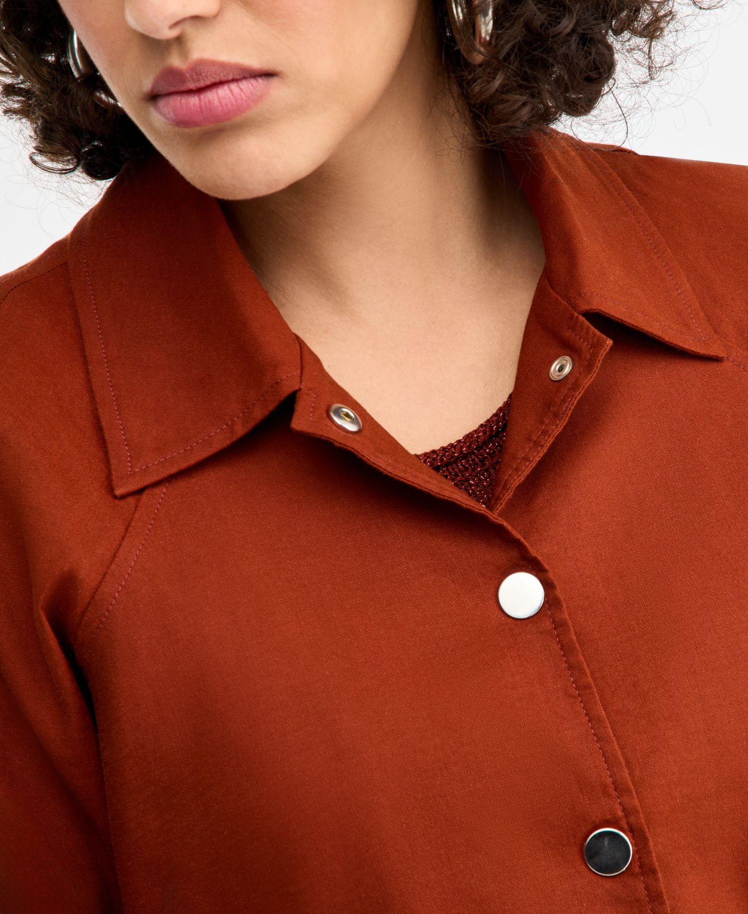 Women's Linen-Blend Bomber Jacket