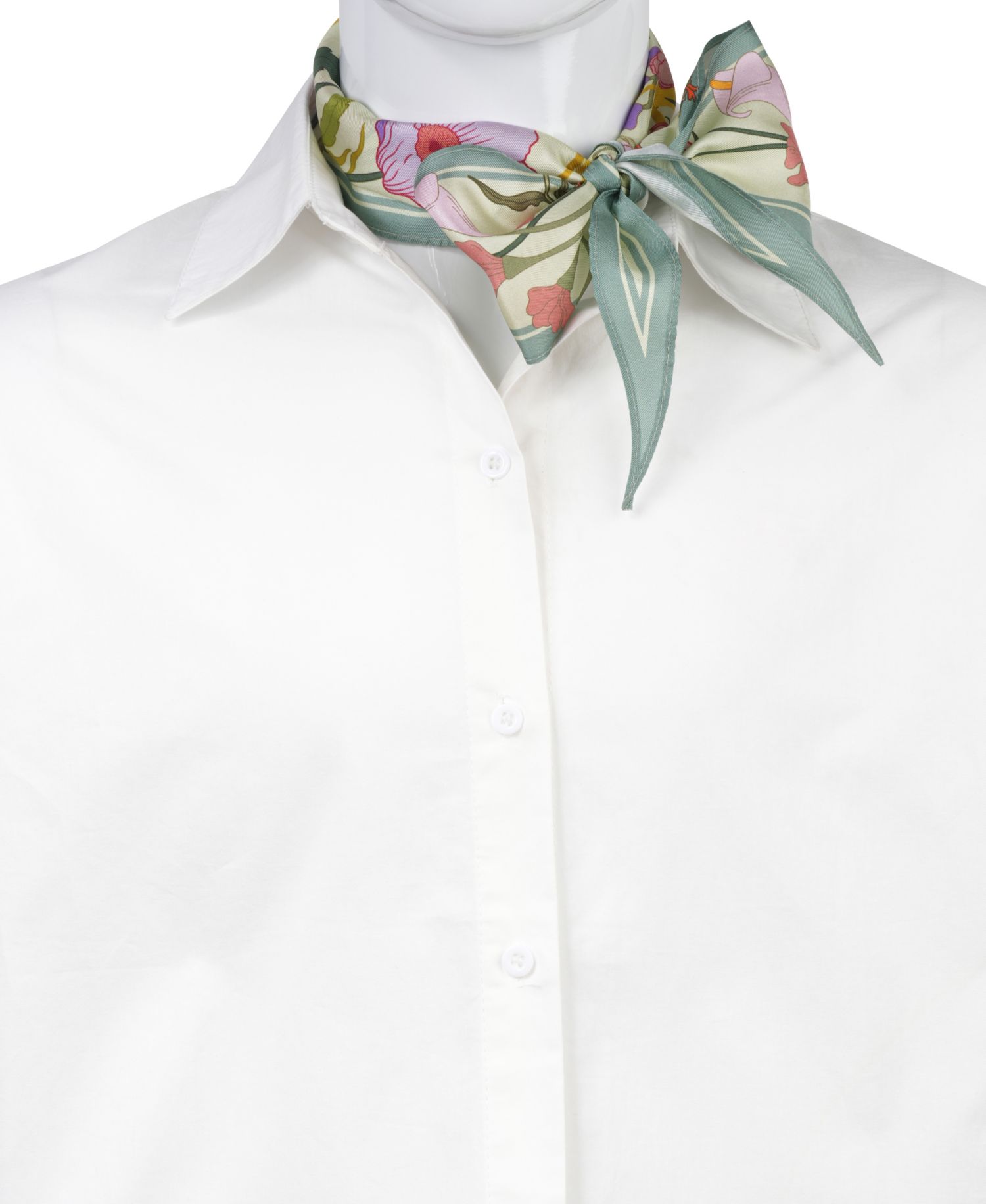 Floral Diamond-Shape Scarf