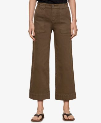 Petite Cotton-Blend Insider Crop Pants