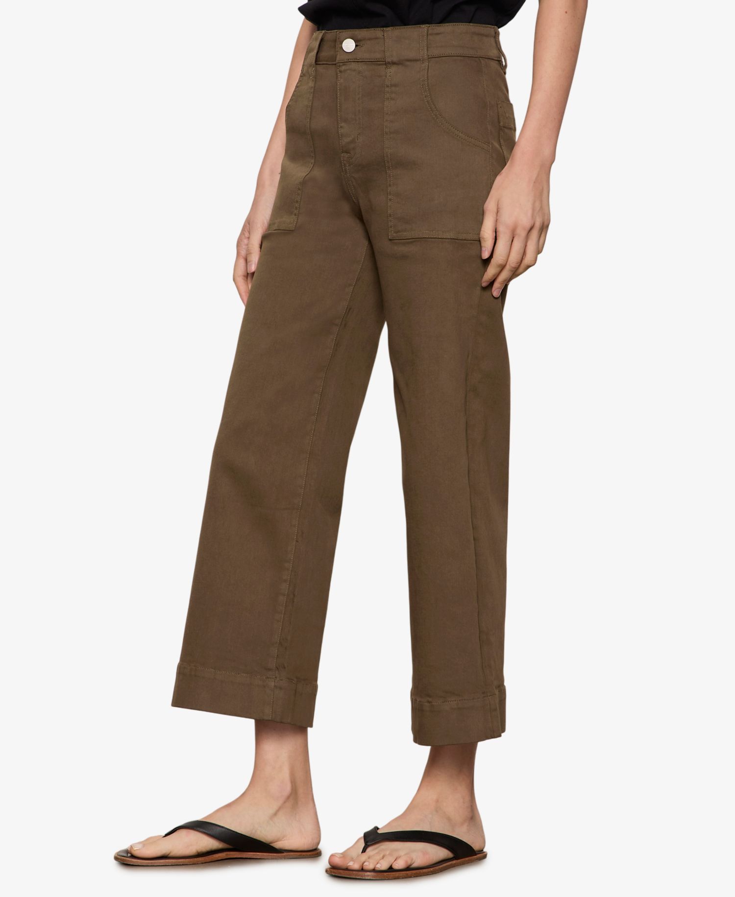 Petite Insider Cropped Straight-Leg Pants