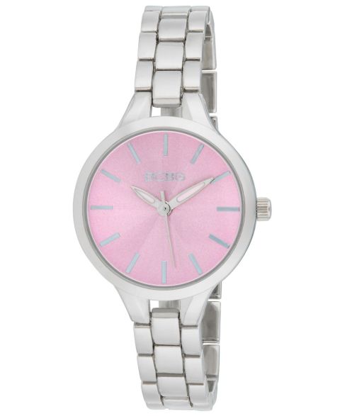 Женские часы BCBG Quartz Round Silver Stainless Steel 32mm
