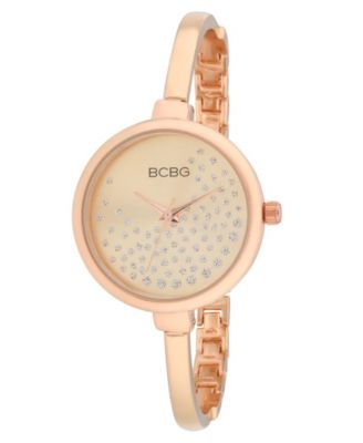 Women's Quartz Round Rose Gold Stainless Steel Watch 32mm
