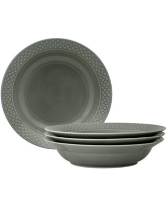 Kikko 25 oz. Rim Dinner Bowls, Set of 4