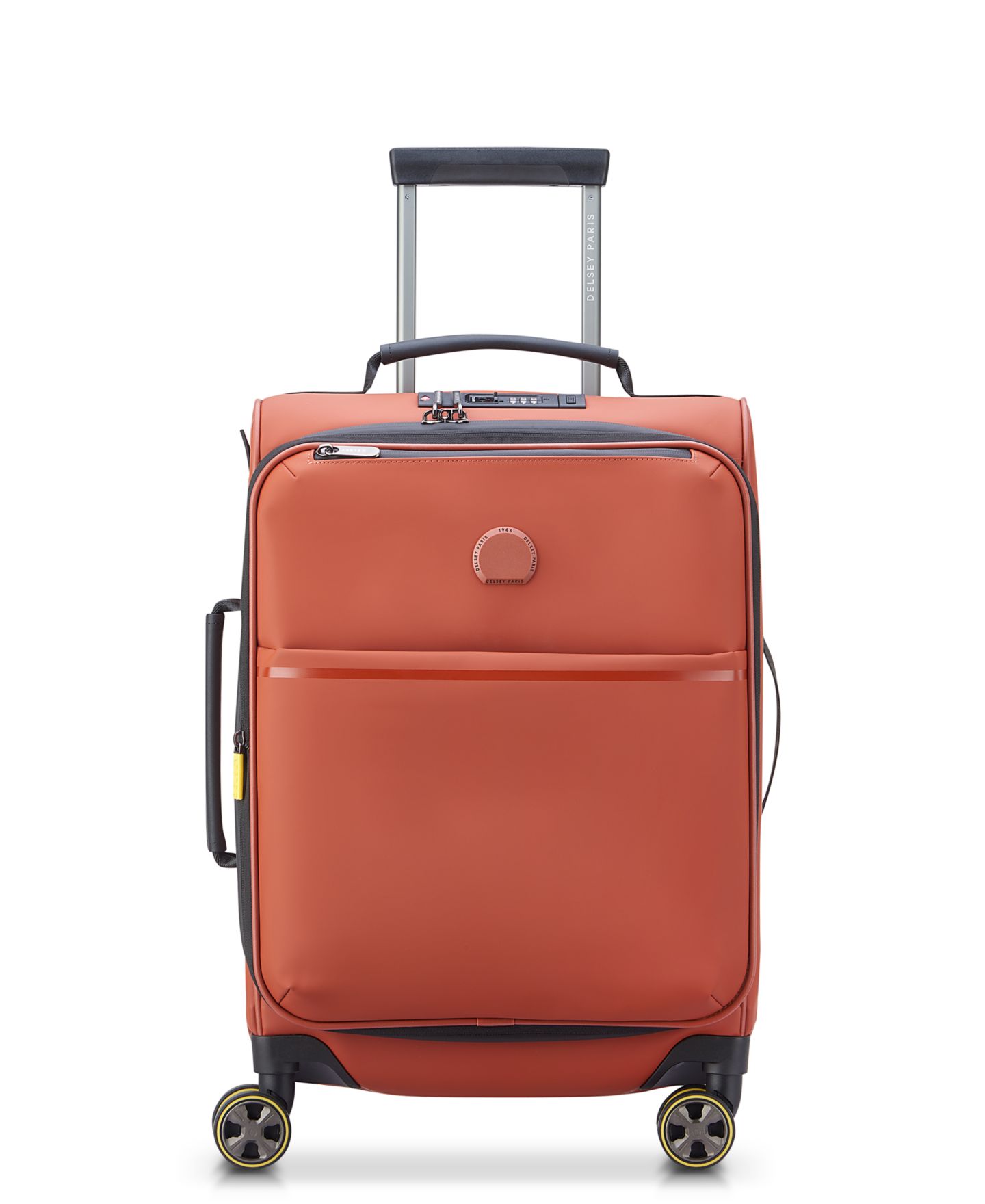 Чемодан Delsey Paris Turenne Soft Carry-On Softside Spinner, цвет: Кирпичный — фото 2