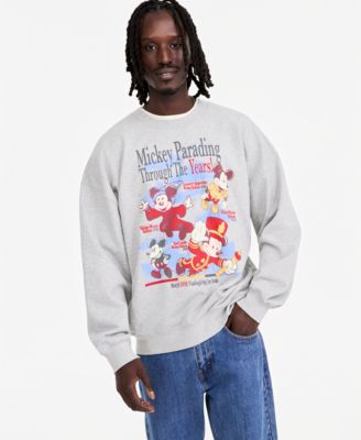 Adult Mickey Mouse Parade Balloons Through The Years Crewneck Sweatshirt