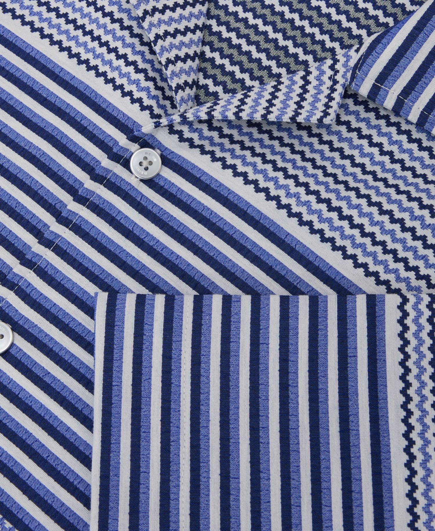 Men's Solstice Stripe Placement Cuban Shirt