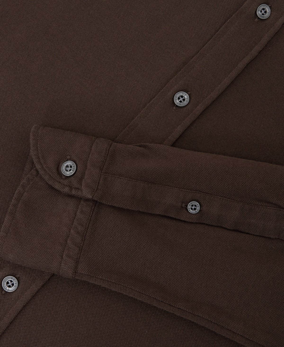 Reiss Men's Dasilva Garment Dyed Pique Shirt
