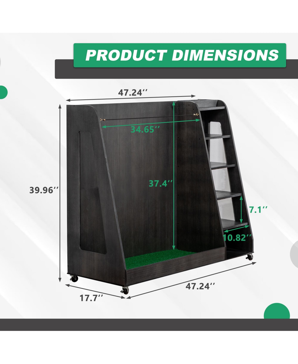 Rainsken Golf Bag Storage Rack