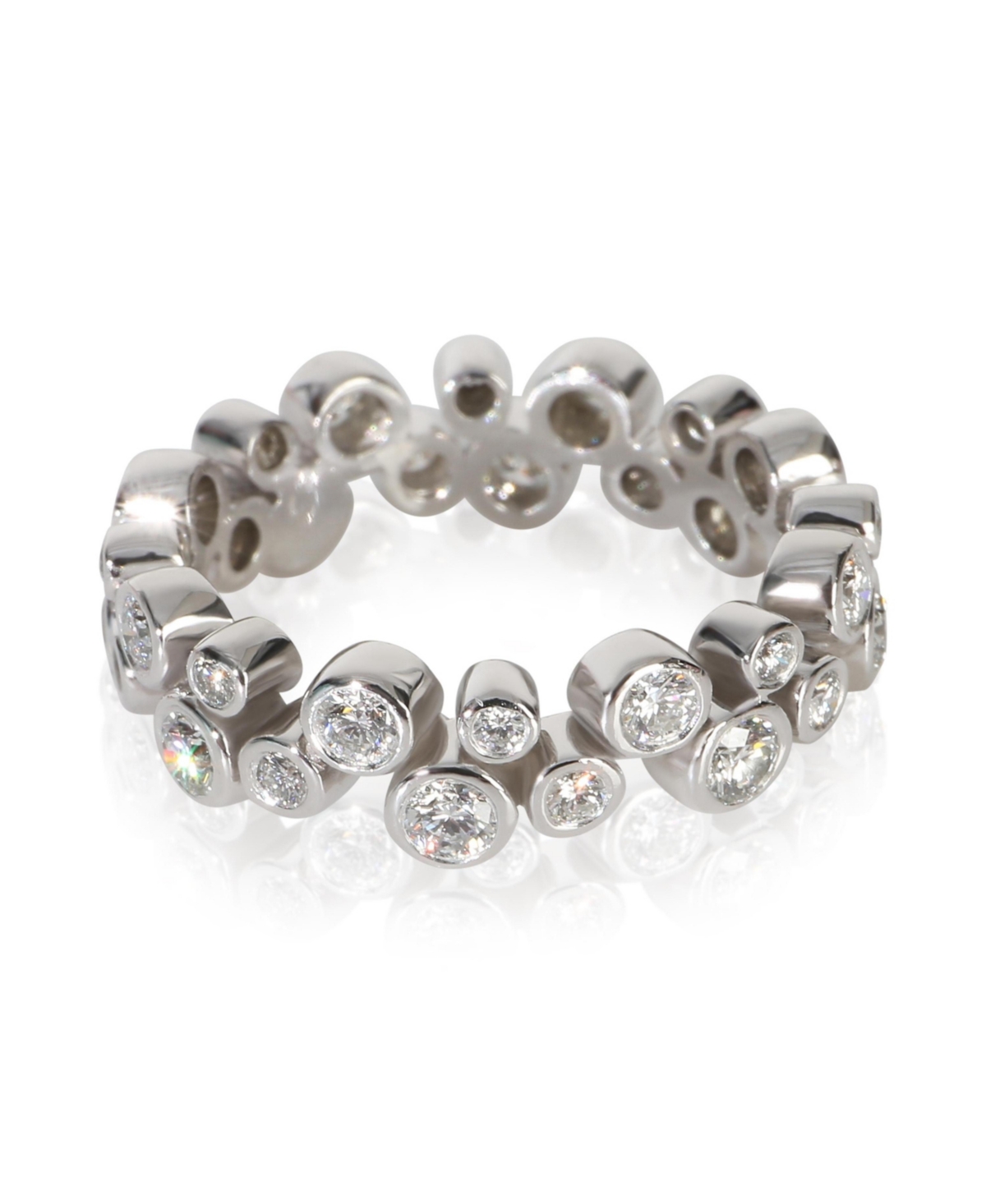 Pre-Owned Tiffany & Co Platinum Diamond Bubbles Band