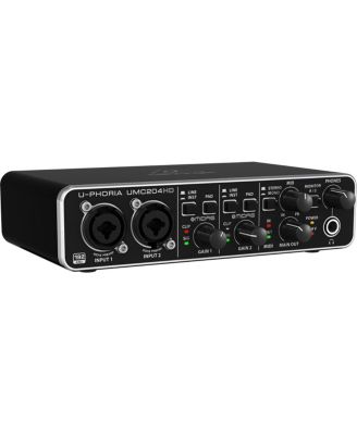 U-Phoria UMC204HD Audiophile 2x4 USB Audio/MIDI Interface with MIDAS Mic Preamplifiers, 24-Bit/192kHz Resolution