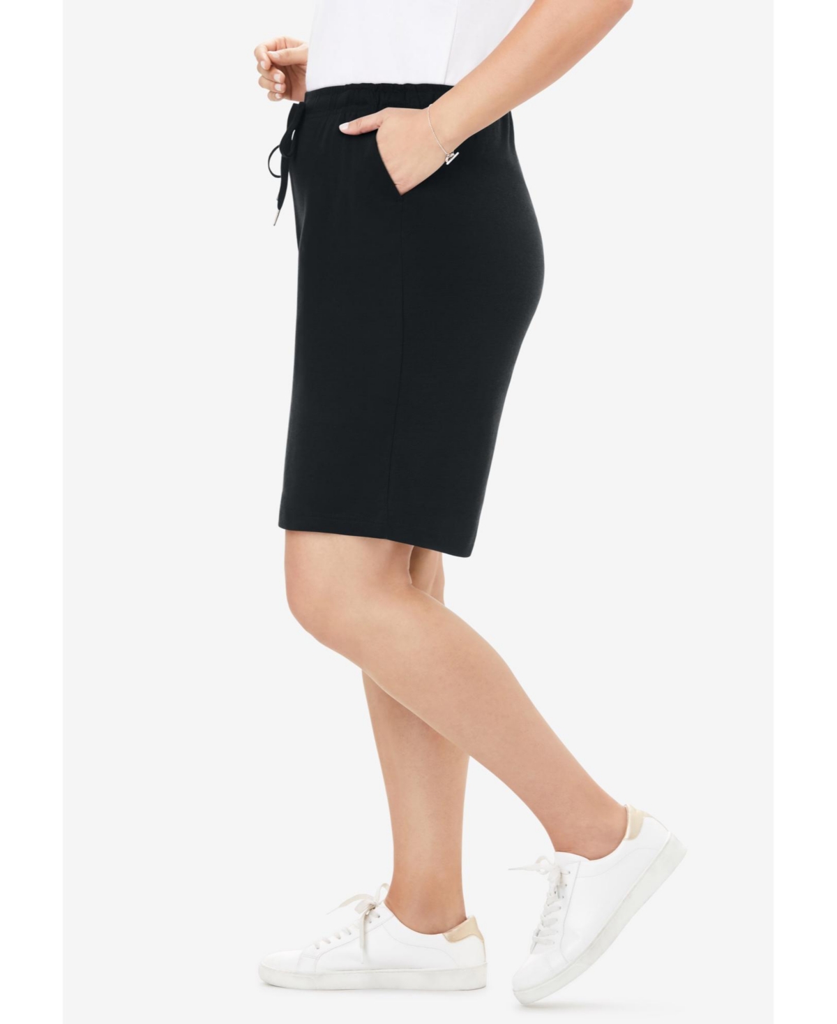 Woman Within Plus Sport Knit Short