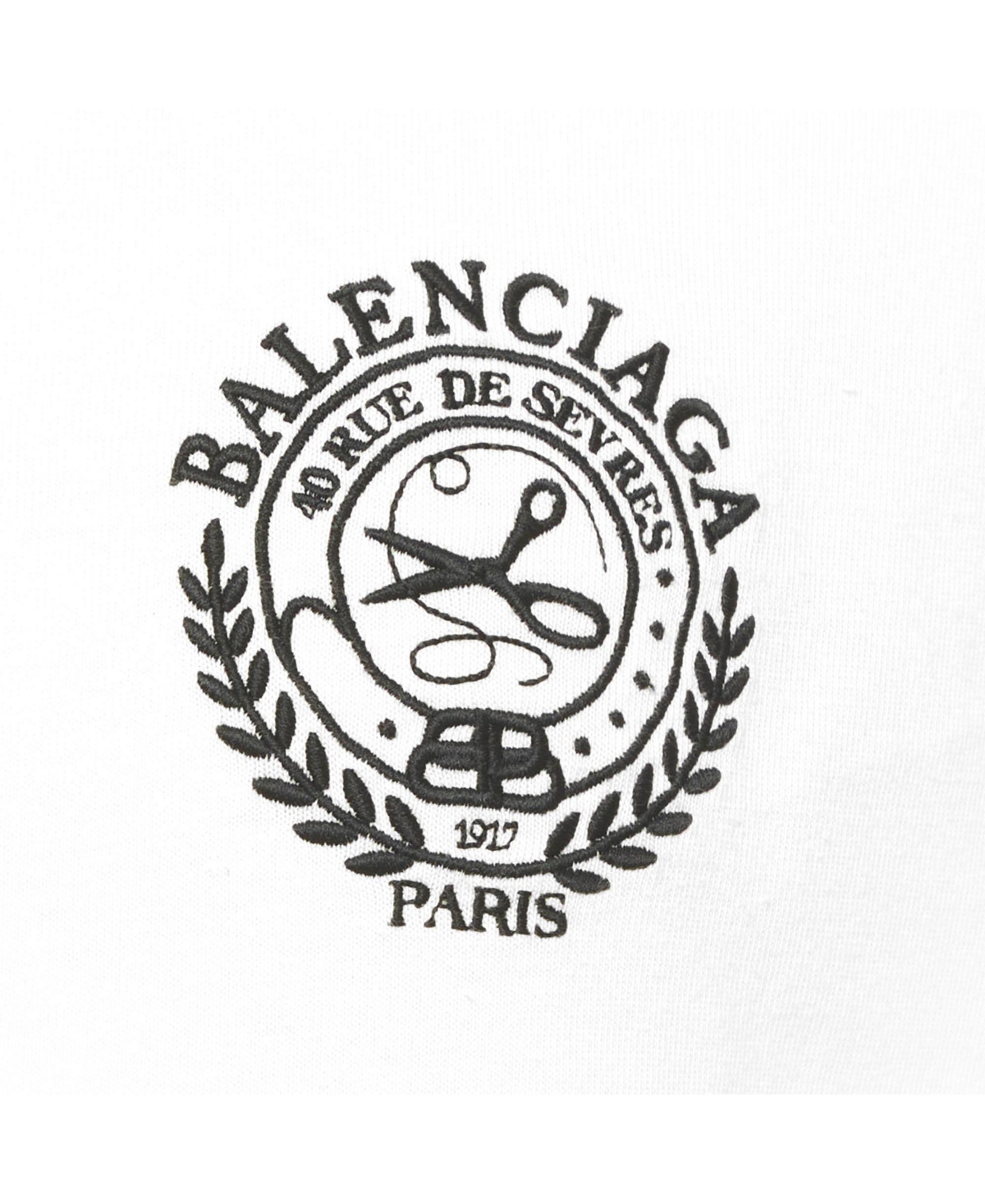 Pre-Owned Balenciaga Women's Unisex Embroidered Jersey T-Shirt