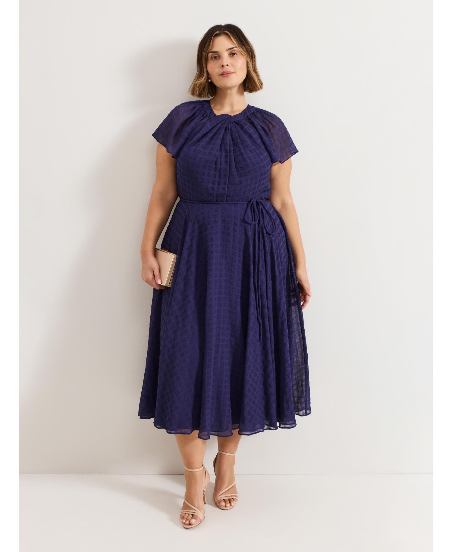 Women's Gwen Pleated Textured Dress