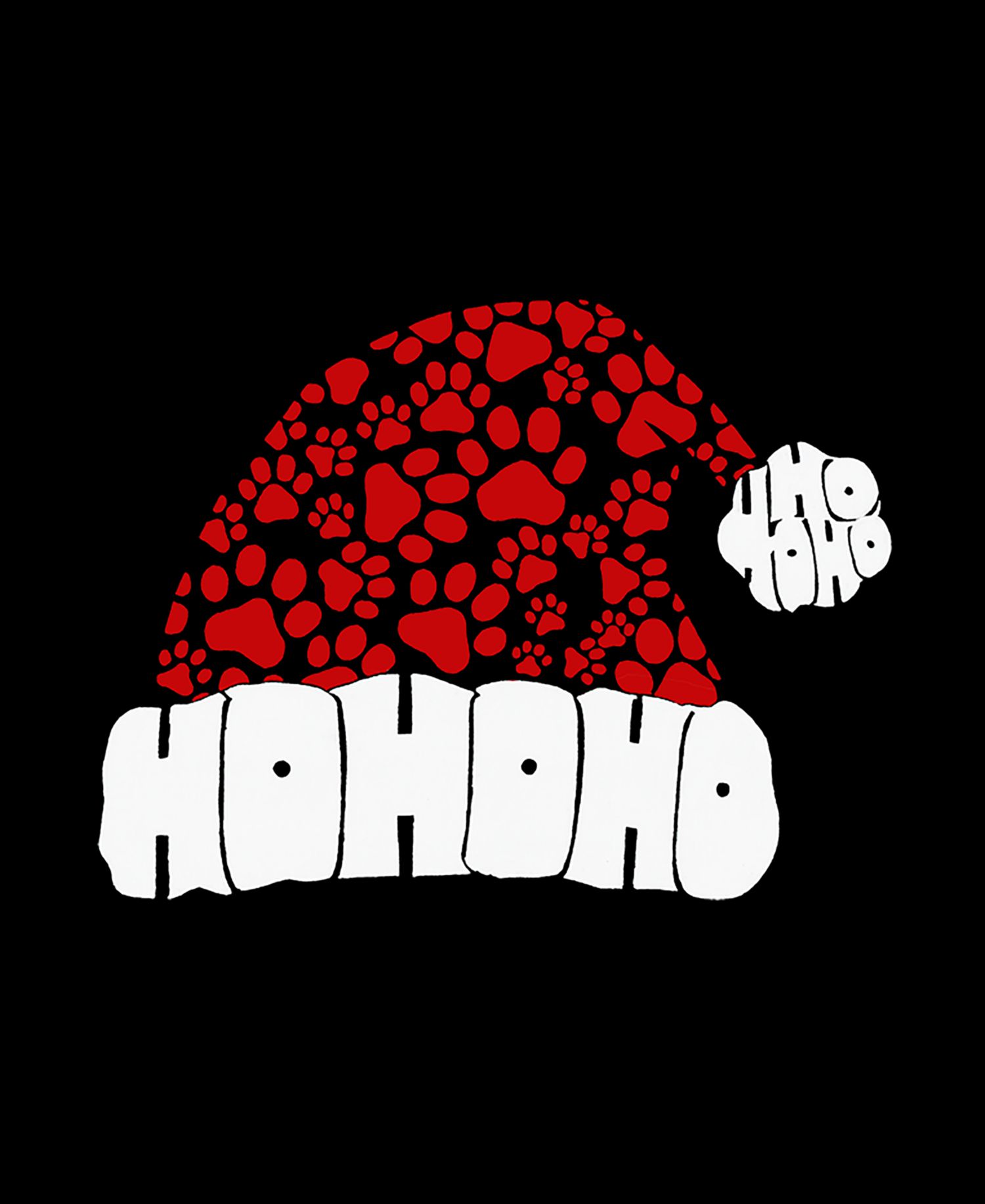 Men's Santa Hat Word Art Graphic Tank Top