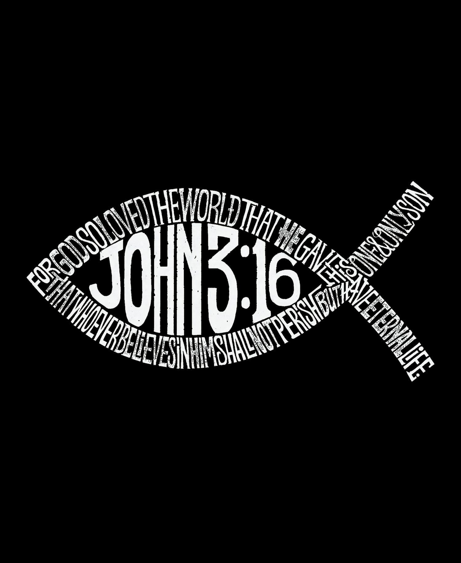 Men's John 3:16 Cross Design Tank Top