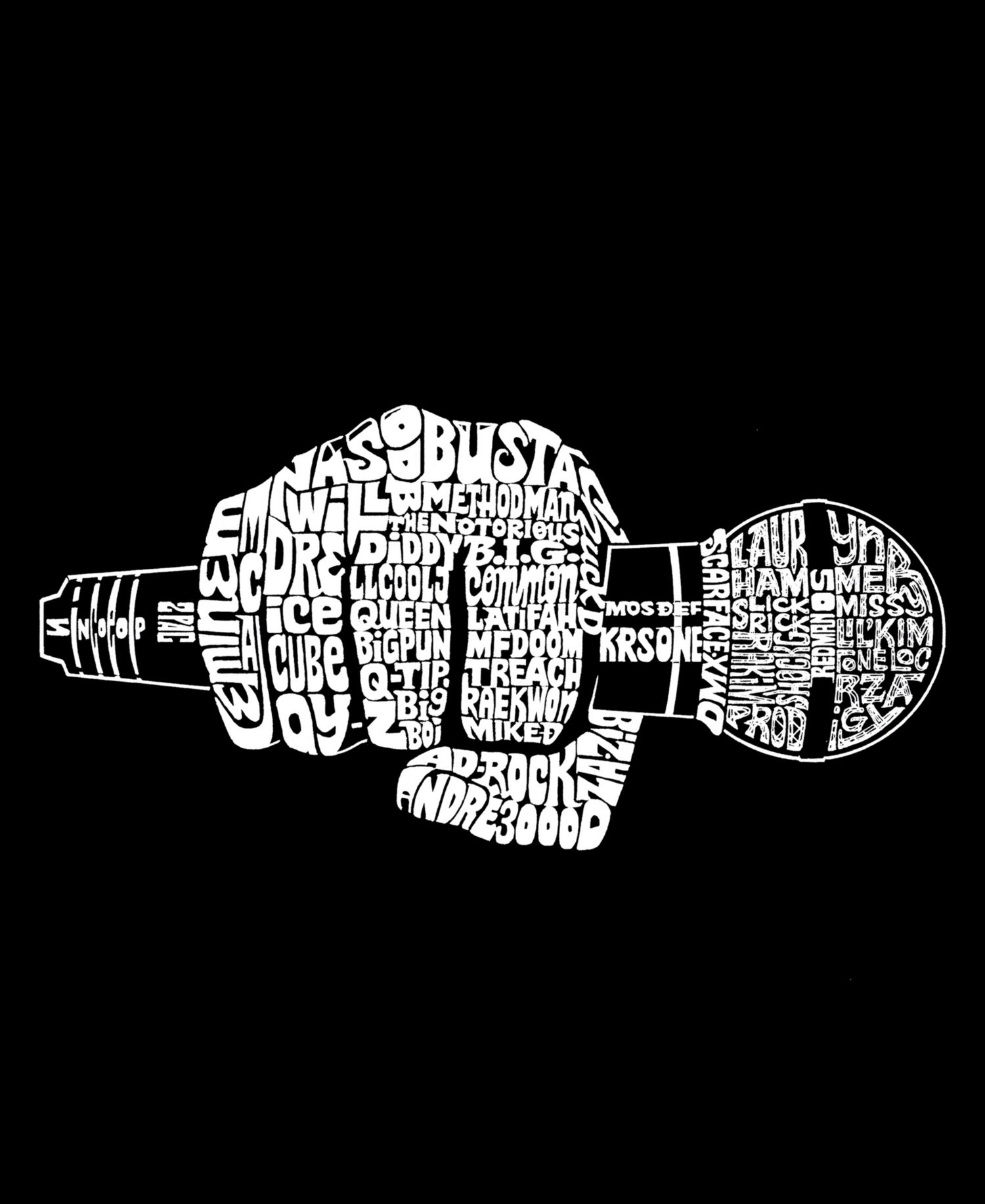 Men's Microphone Word Art Tank Top