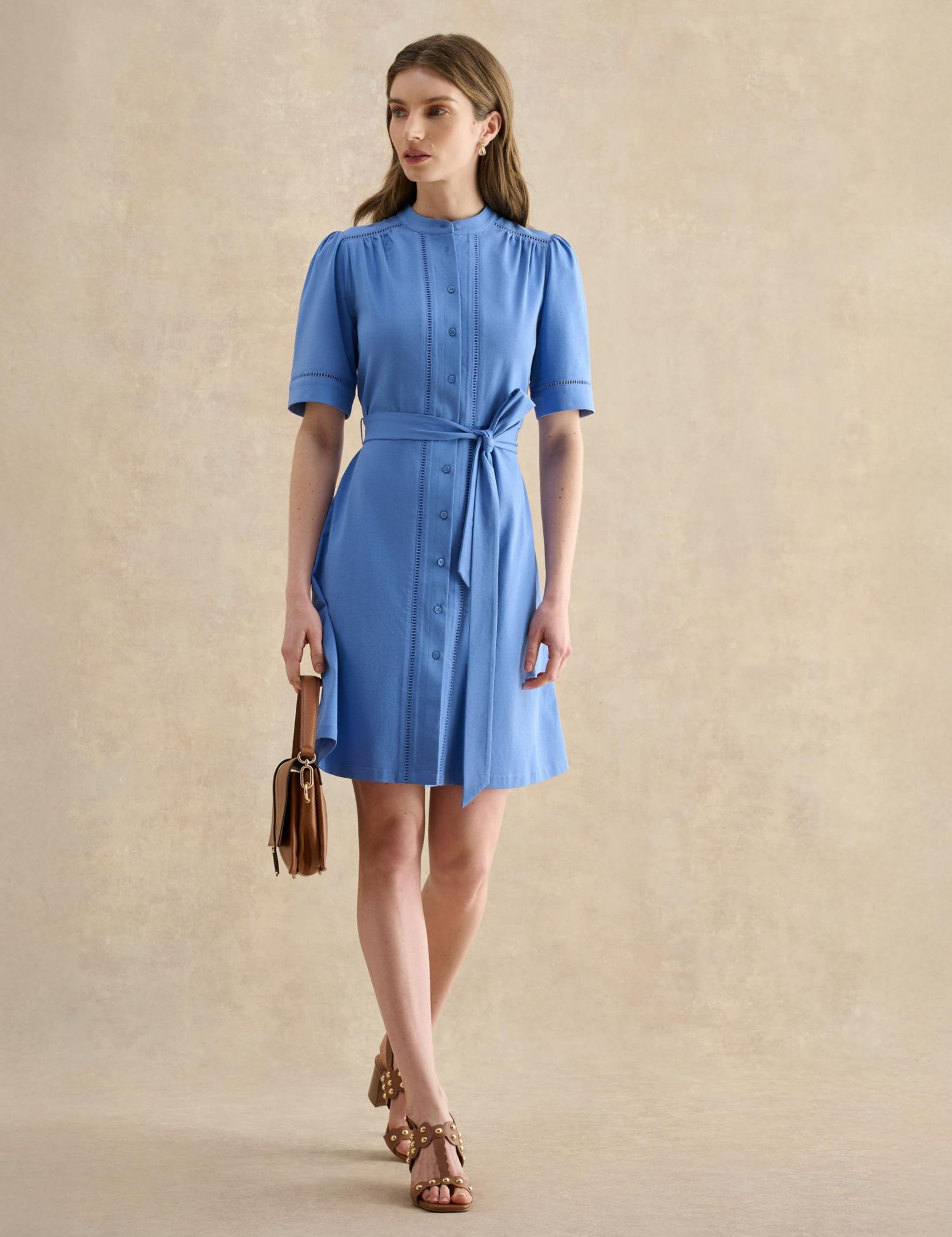 Women's Livvie Belted Mini Shirt Dress
