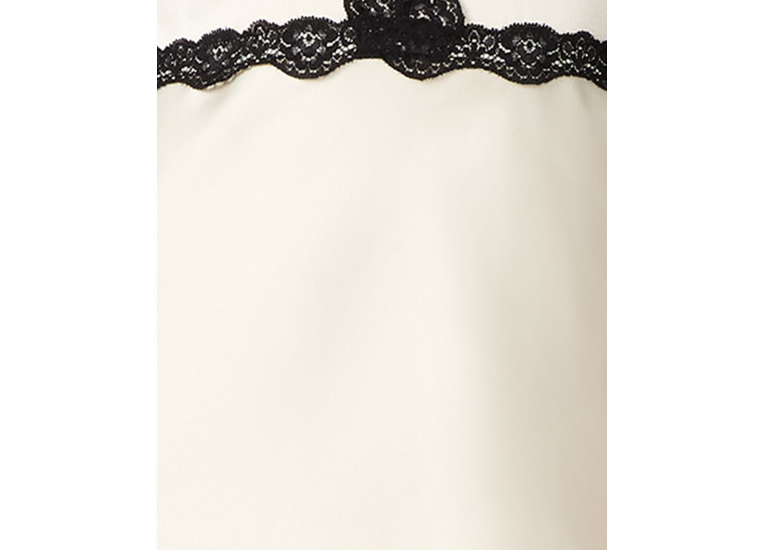 V-Neck Midi Dress with Black Lace Detailing
