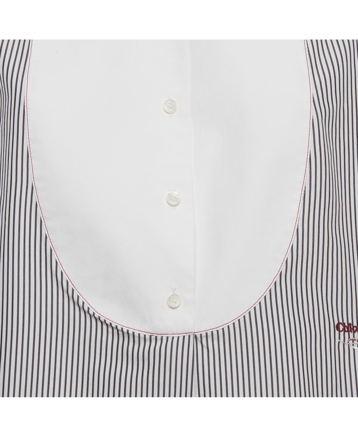 Pre-Owned Chloe Women's Striped Cotton Tunic