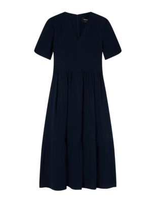 whistles cocktail dresses Whistles Jersey Crepe Asymmetric Dress Black Size 6