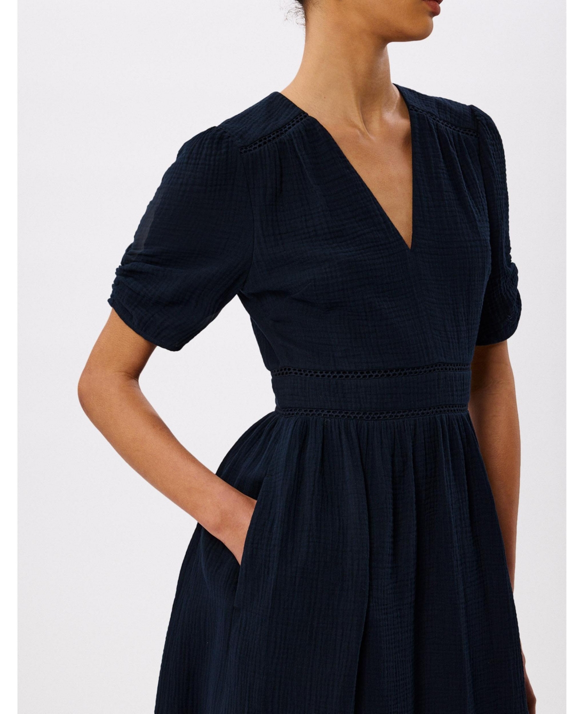 Whistles Women's Textured Midi Dress