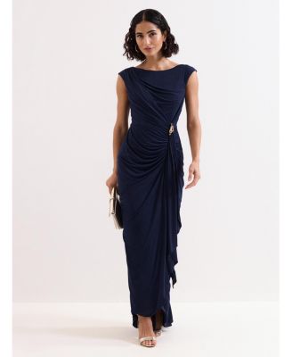 Women's Donna Ruched Detail Maxi Dress