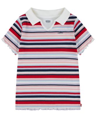 Girls' 7-16 Polo Knit Short-Sleeve Polo Shirt