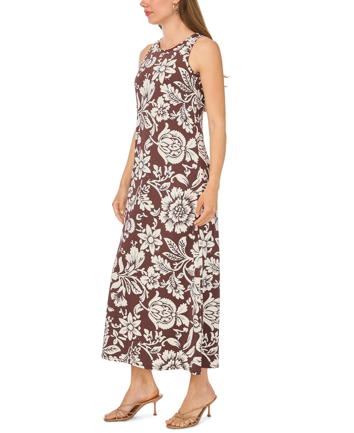 Msk Women's Jersey Keyhole Back Maxi Dress
