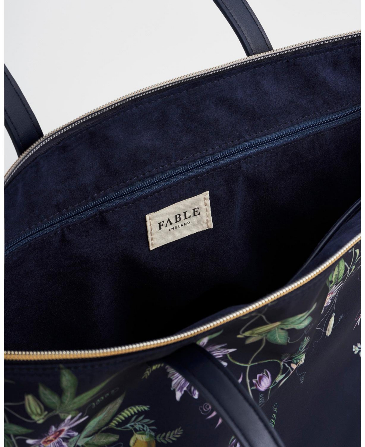 Fable England Women's Passion Flower Printed Grab Tote