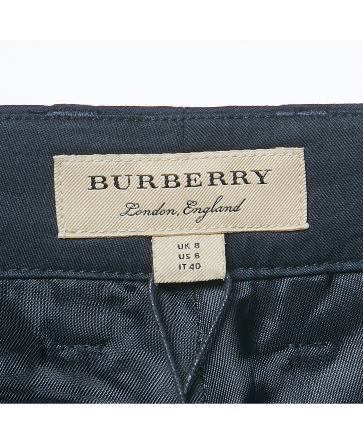 Pre-Owned Burberry Women's Brand Logo Jacquard Trousers