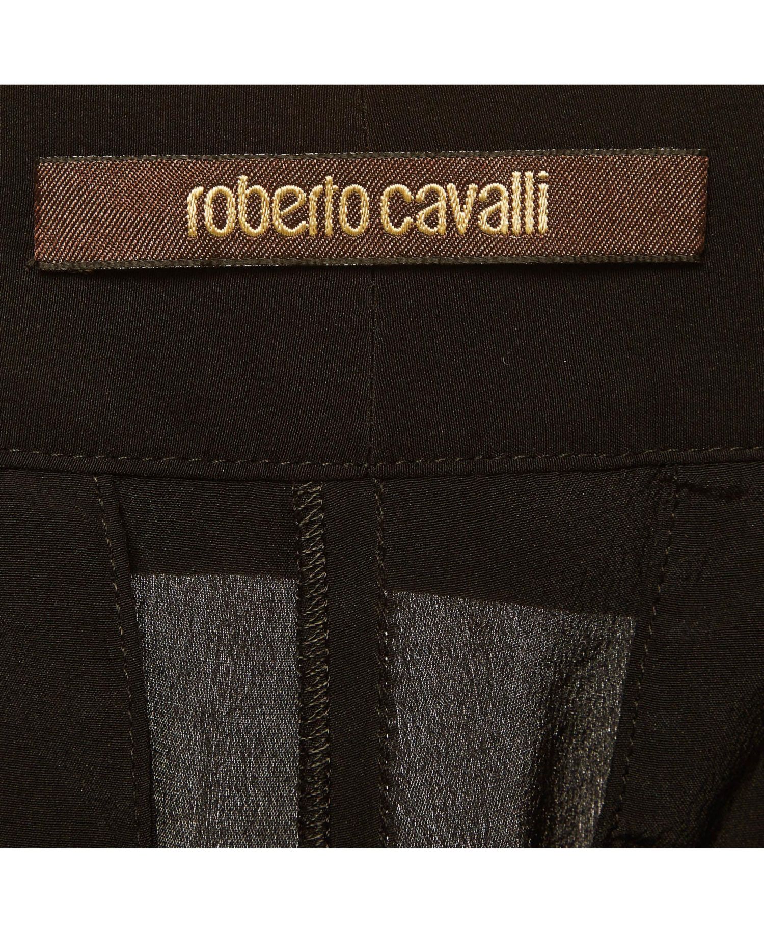 Women's Pre-Owned Roberto Cavalli Silk Belted Pants