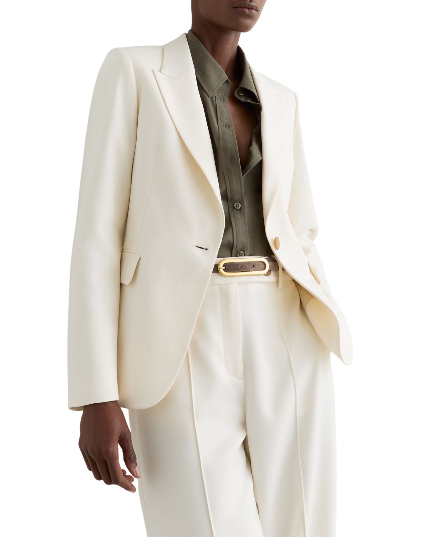 Women's Single-Breasted Tailored Blazer