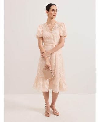 Women's Chrissie Tie Waist Wrap Midi Dress
