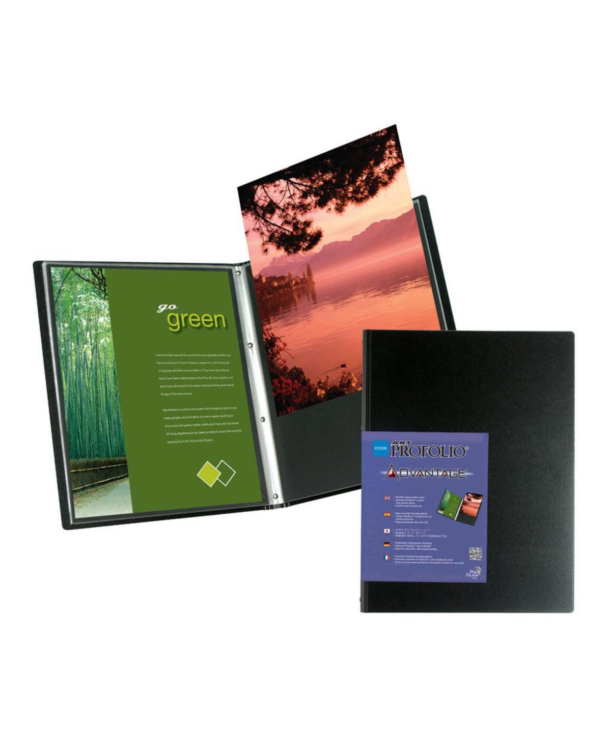 Itoya ProFolio by Itoya, Art Profolio Advantage, 24 Sheets Presentation Book - Landscape, 14 x 11 Inches