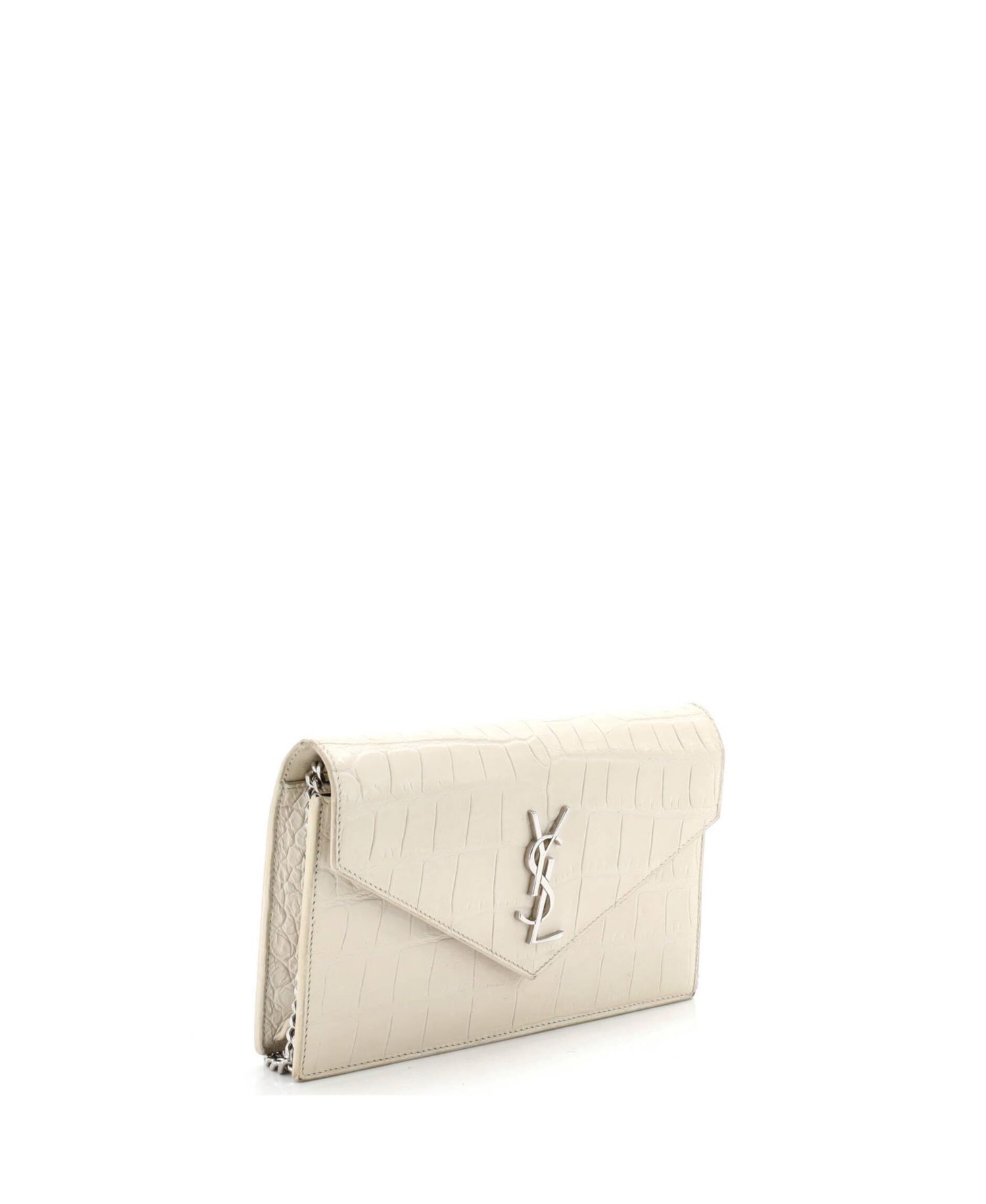 Uptown Chain Wallet Embossed Leather