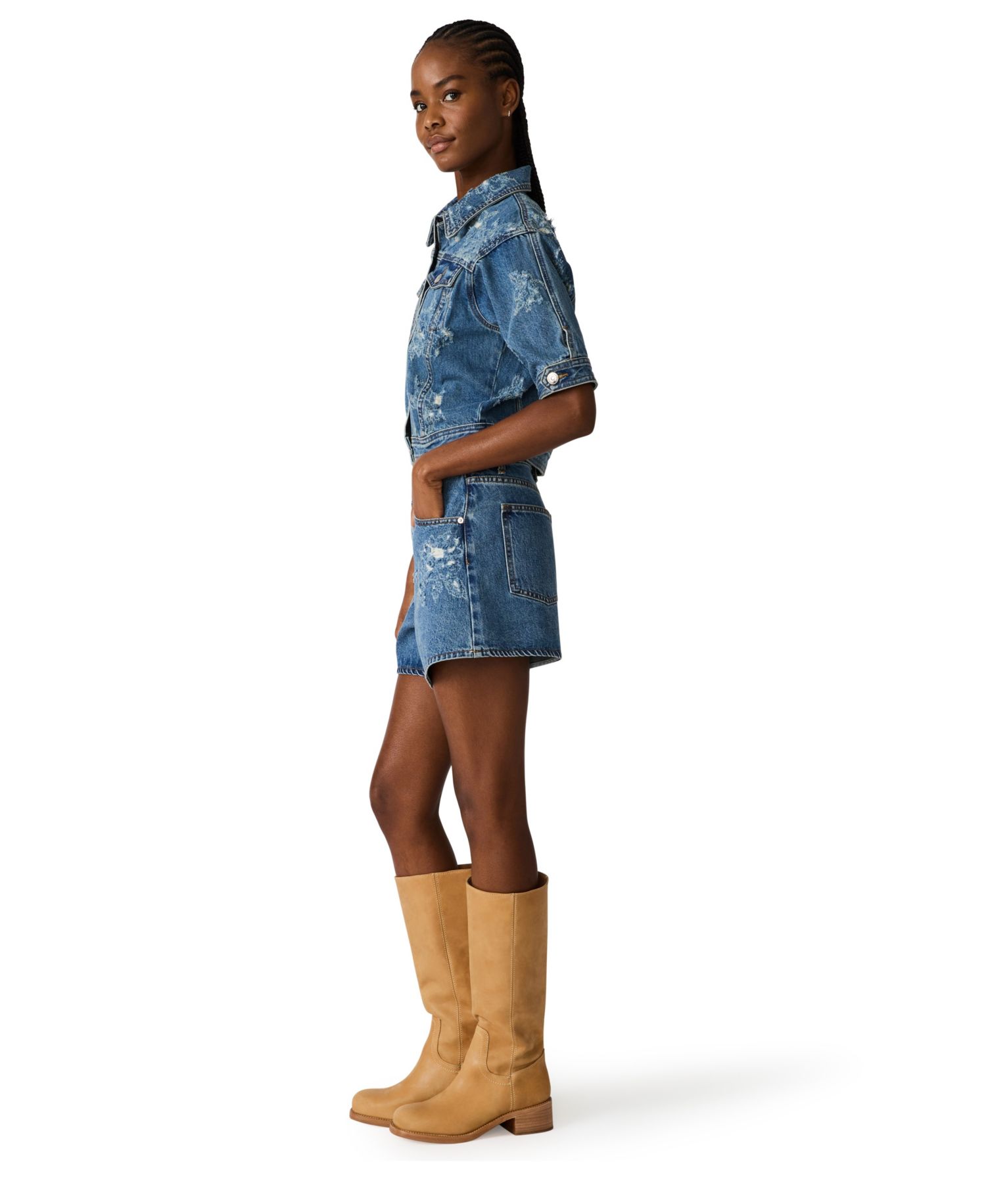 Women's Collared Front Button Jacket