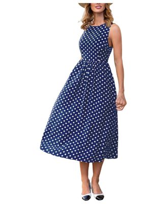 Women's Try Me Polka Dot Maxi Beach Dress