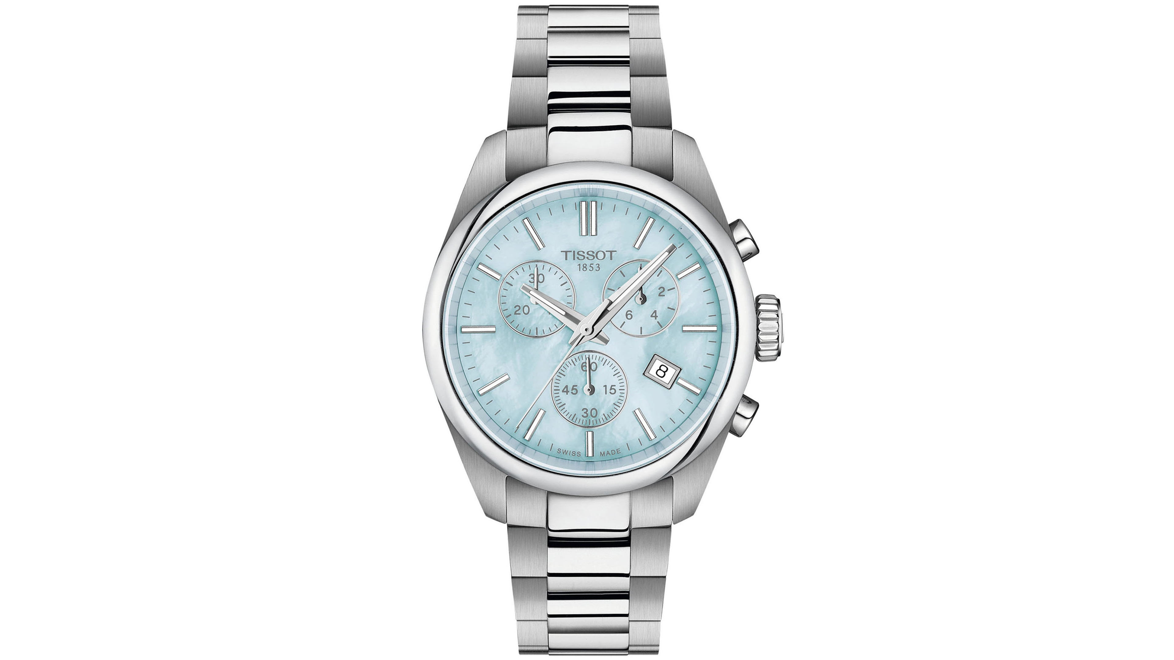 Tissot Men's Gray Stainless Steel Strap Watch 36mm