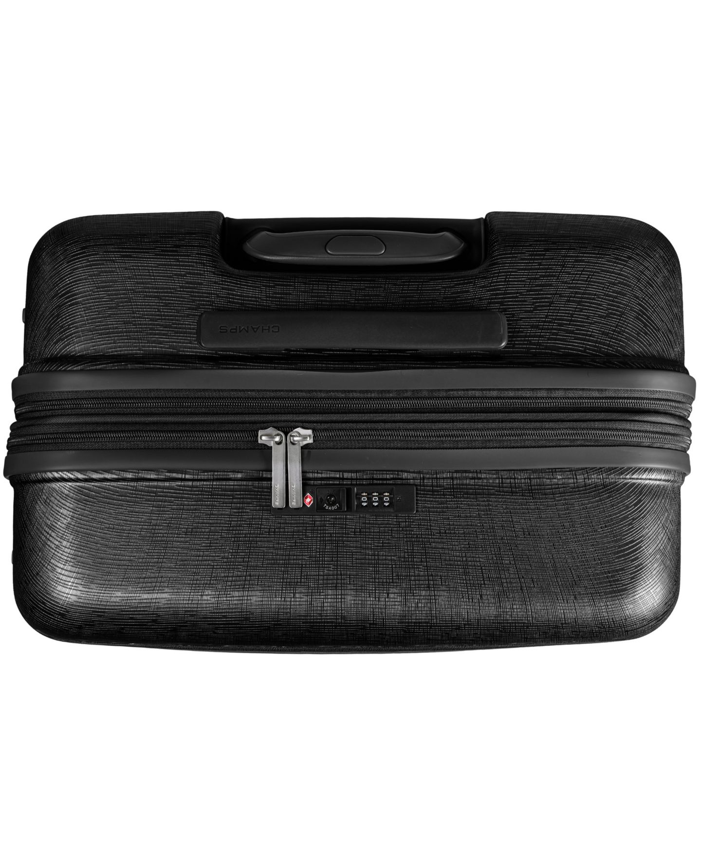 Чемоданы CHAMPS Linen II 3-Piece Hardside Expandable Luggage Set, цвет: Чёрный — фото 6